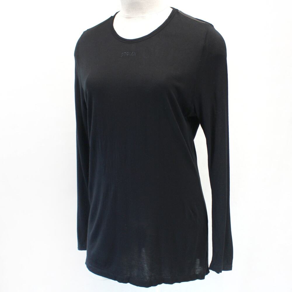 Stolen Girlfriends Club Long Sleeve Tunic Top Rock Goth Minimalist Casual XL
